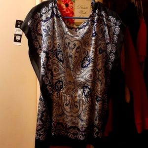 Allison Brittney Large silk blouse